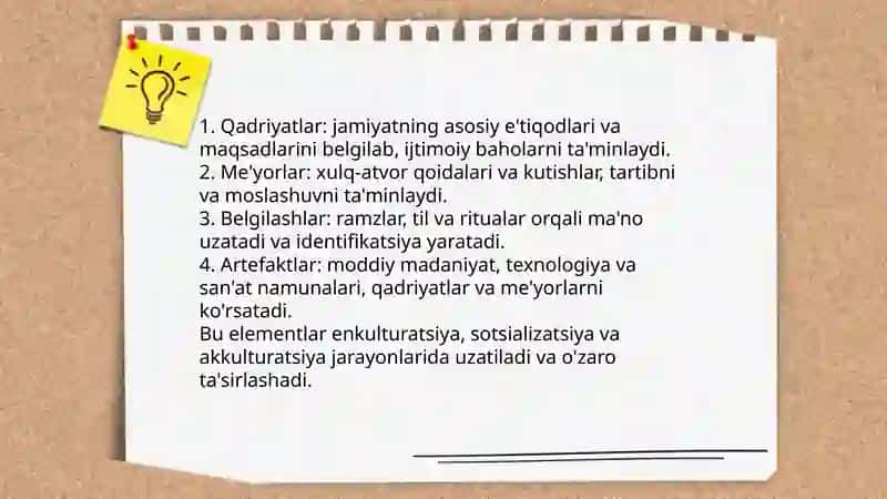 Madaniyat tushunchasi 4