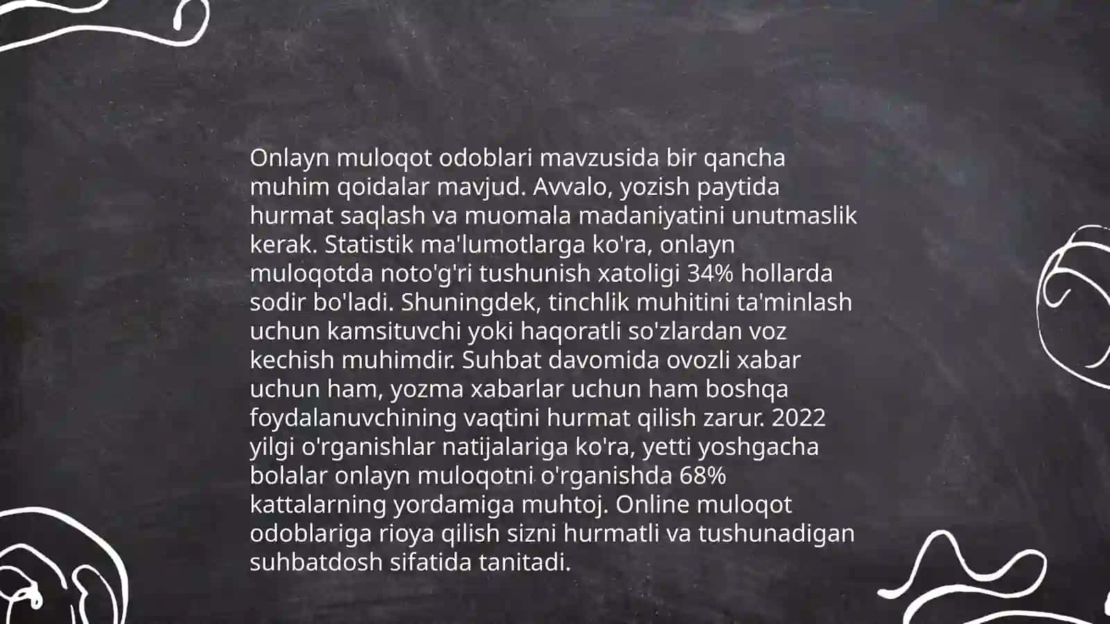 Tarmoqda odob-axloq qoidalari 4