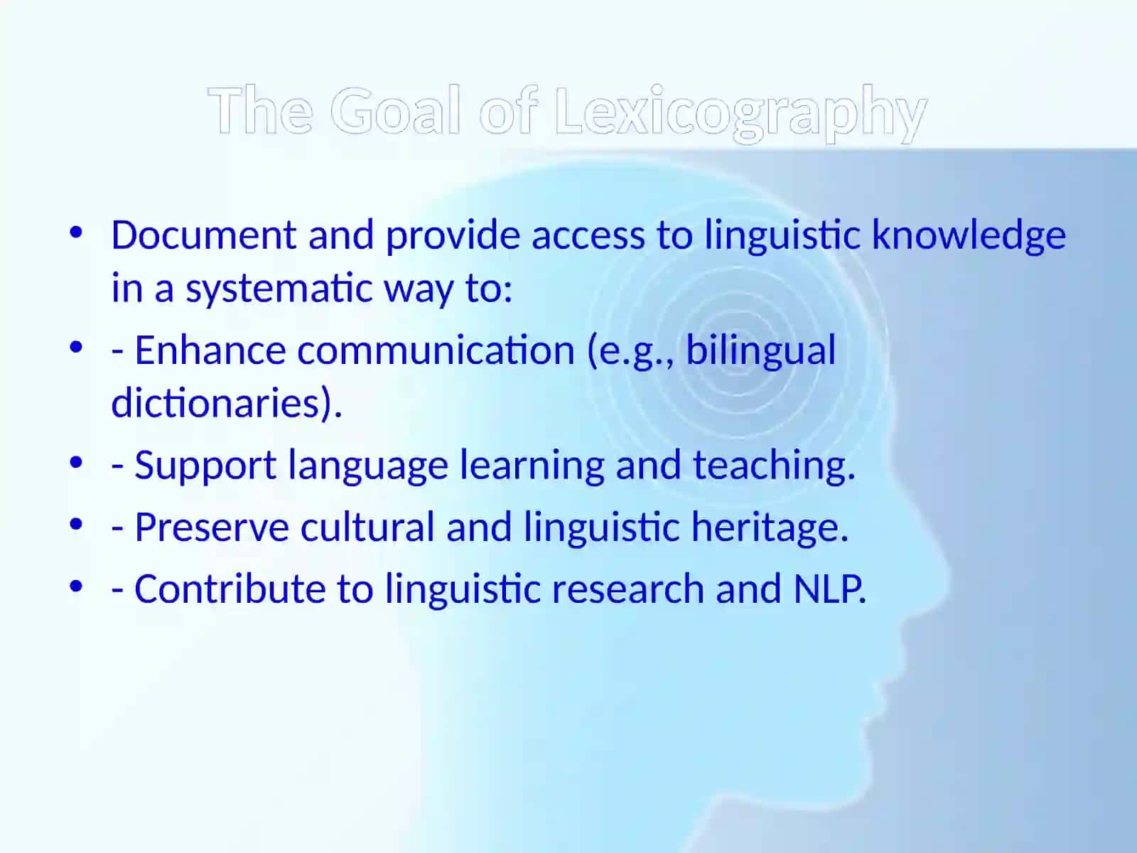 Lexicography: The Object and Tasks of Science 4
