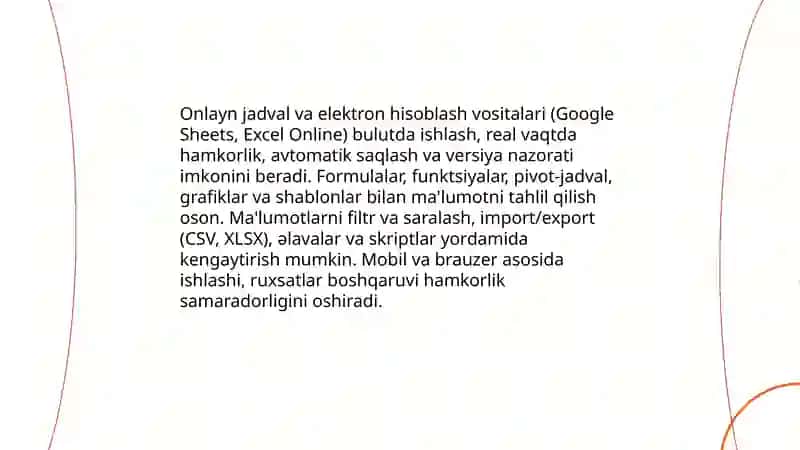 Onlayn hujjat muharrirlari (Google Docs, Office for the web) 4