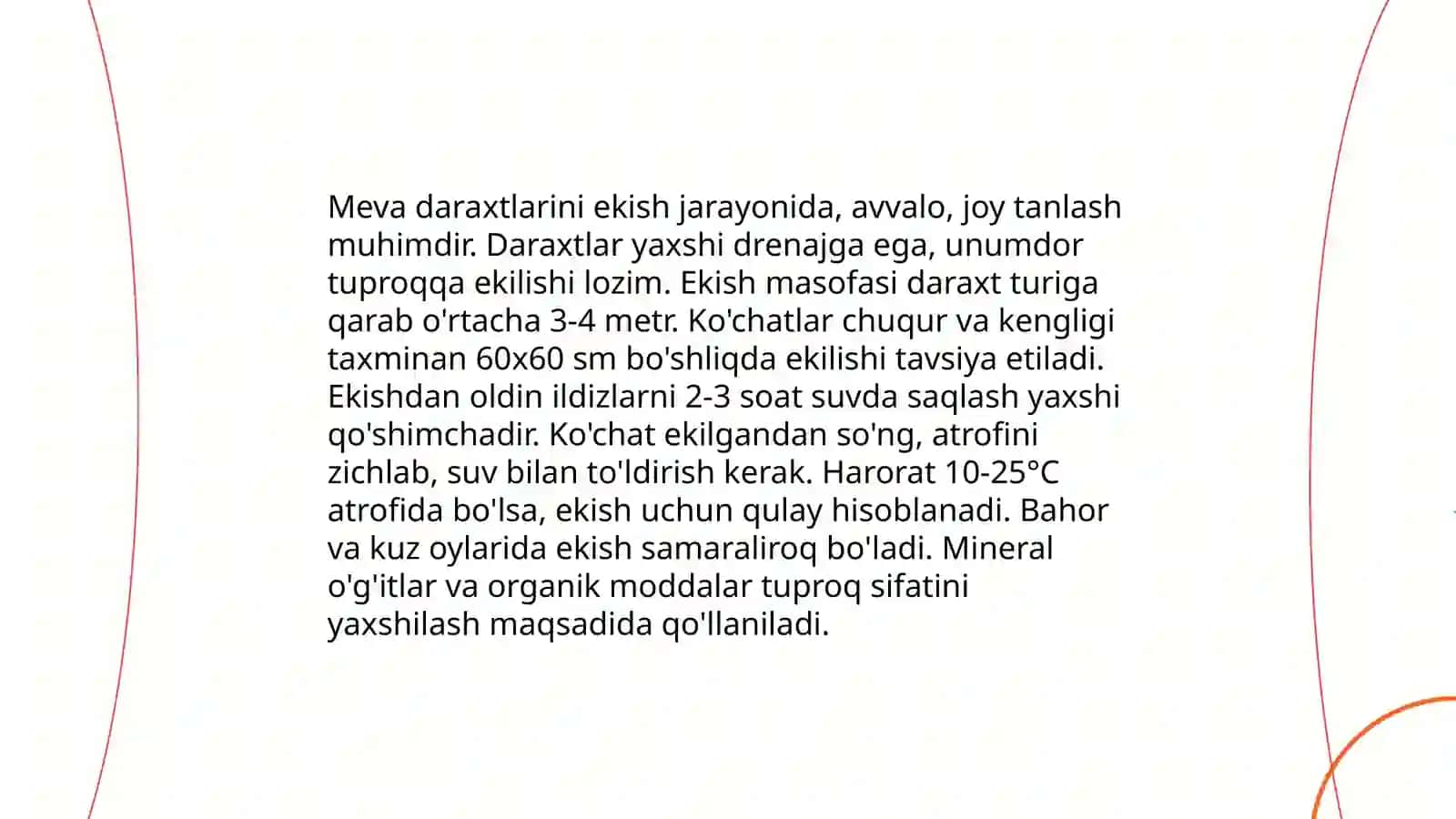 Meva yetishtirish va yeg'ishtirish 4