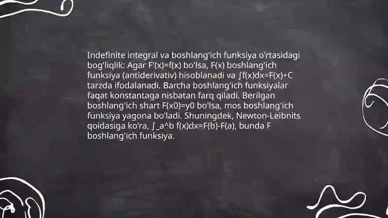Boshlanğich funksiya va aniq integral 4