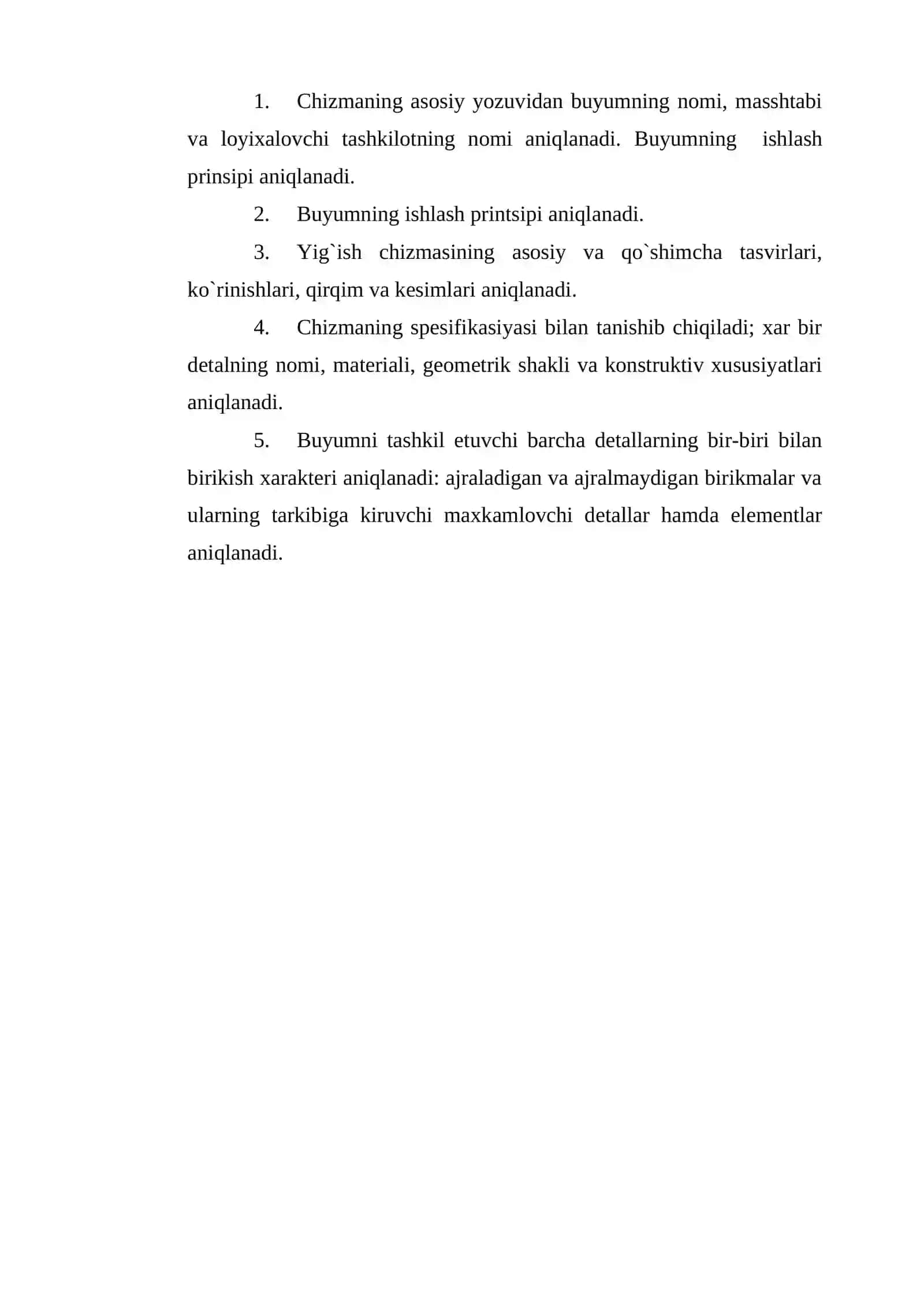 Yig`ish chizmalaridagi shartliliklar va soddalashtirish 4
