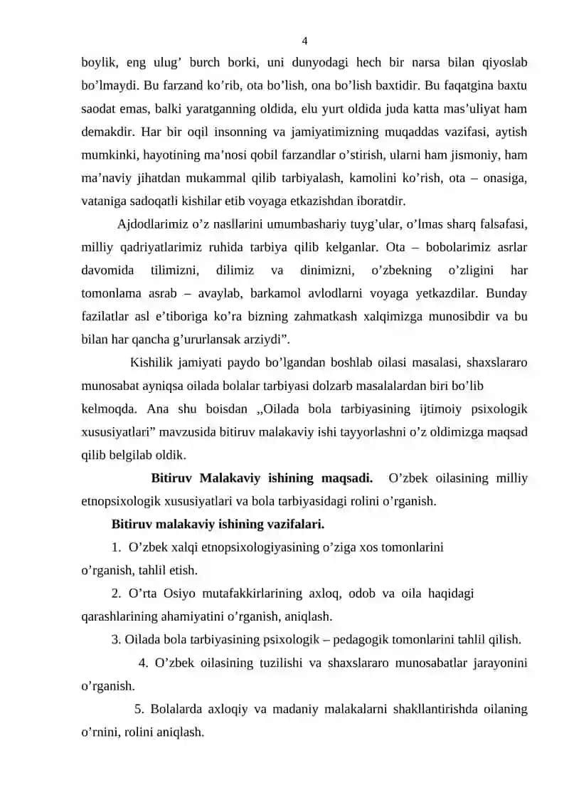 Oilada Bola Tarbiyasi 4