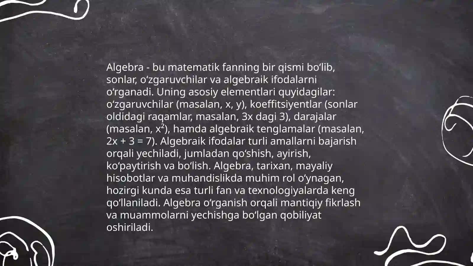 Matematika asoslari 4