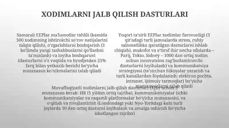 Kompaniya Trening va Rivojlantirish Dasturlari 4