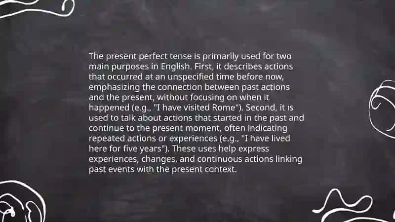 Present Perfect Tense 4