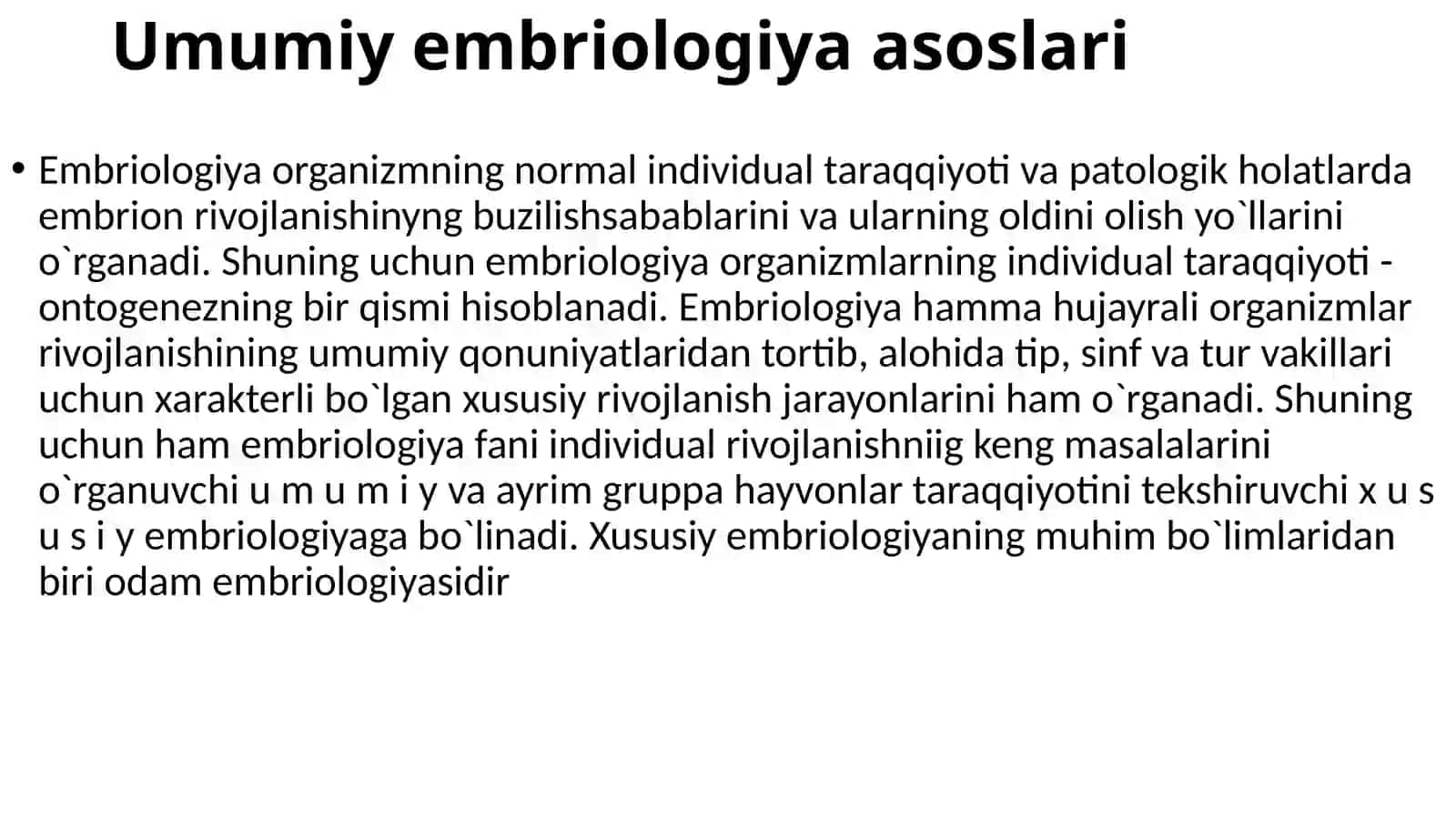 Umumiy embriologiya asoslari 4