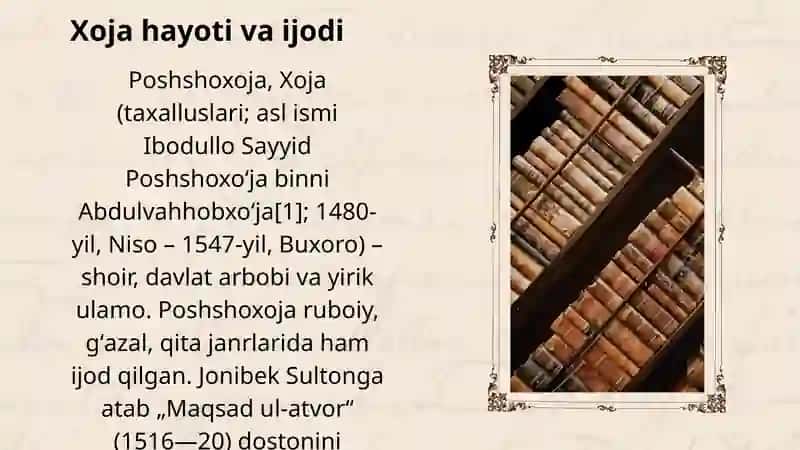 Bobomurodova Dilafroʻzning O'zbek adabiyoti 4