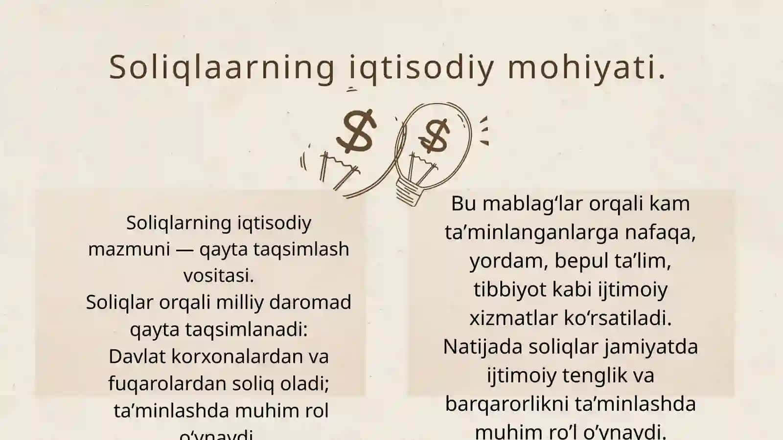 Soliq tizimining mohiyati va asosiy tamoyillari 4
