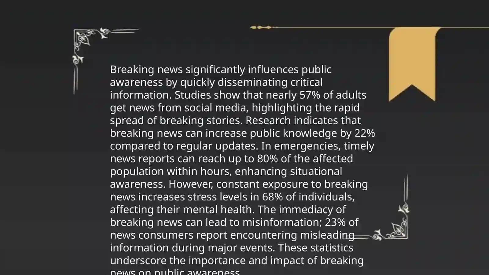 The importance of breaking news 4