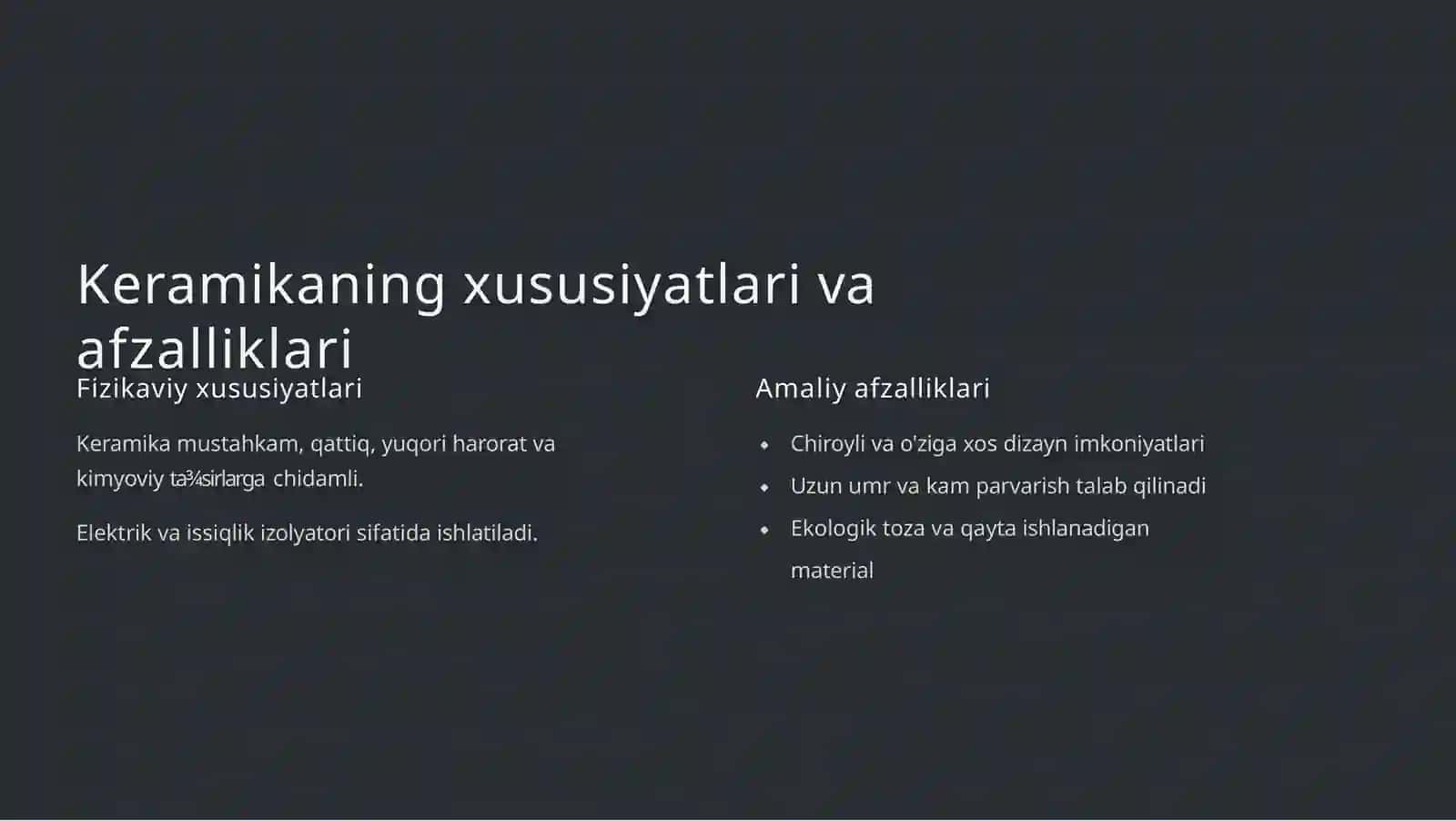 Keramikahaqiда umumiy ma'lumot 4