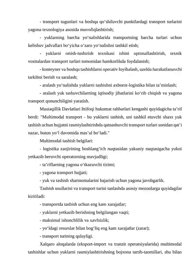 Multimodal tashuvlar texnologiyasi 4