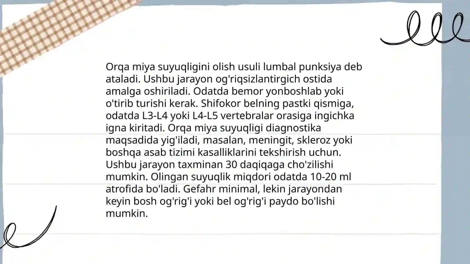 Orqa miya suyuqligining laborator tekshiruvi 4
