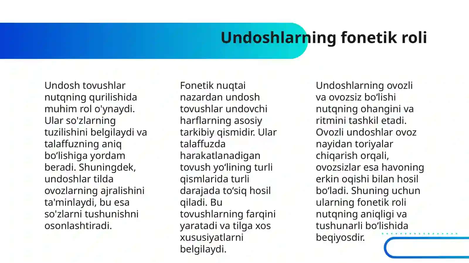 UNDOSHLAR TASNIFI 4