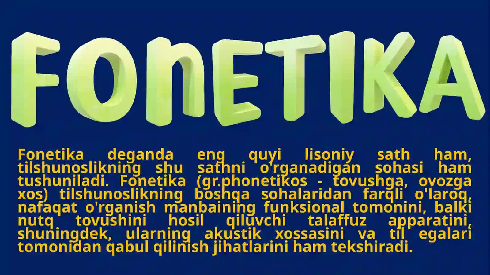 Fonetika va gonologiya 4