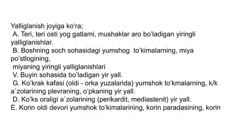 Yumshoq to'qimalar yiringli yallig'lanish kasalliklari 4