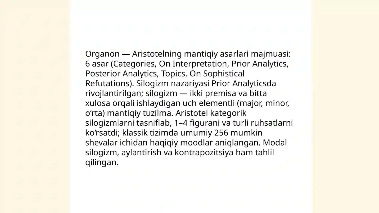Aristotel falsafasi 4