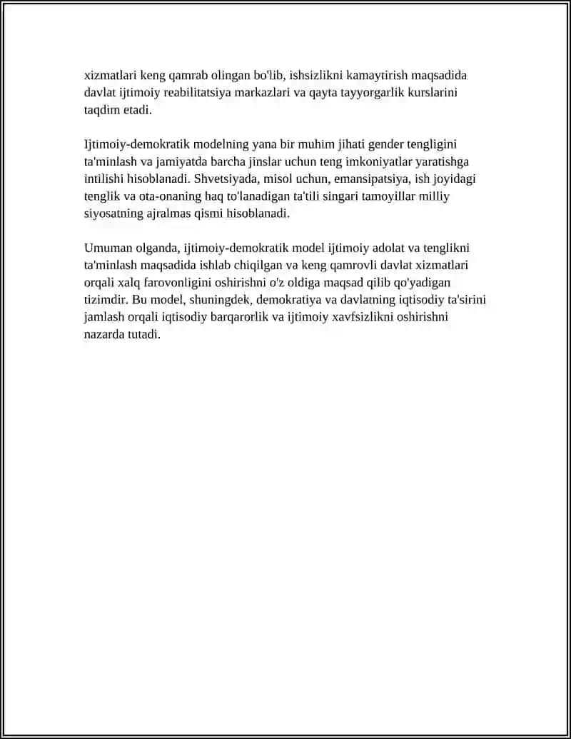 IJTIMOIY ISHDA SATSIAL DEMOKRATIK MODELI 4