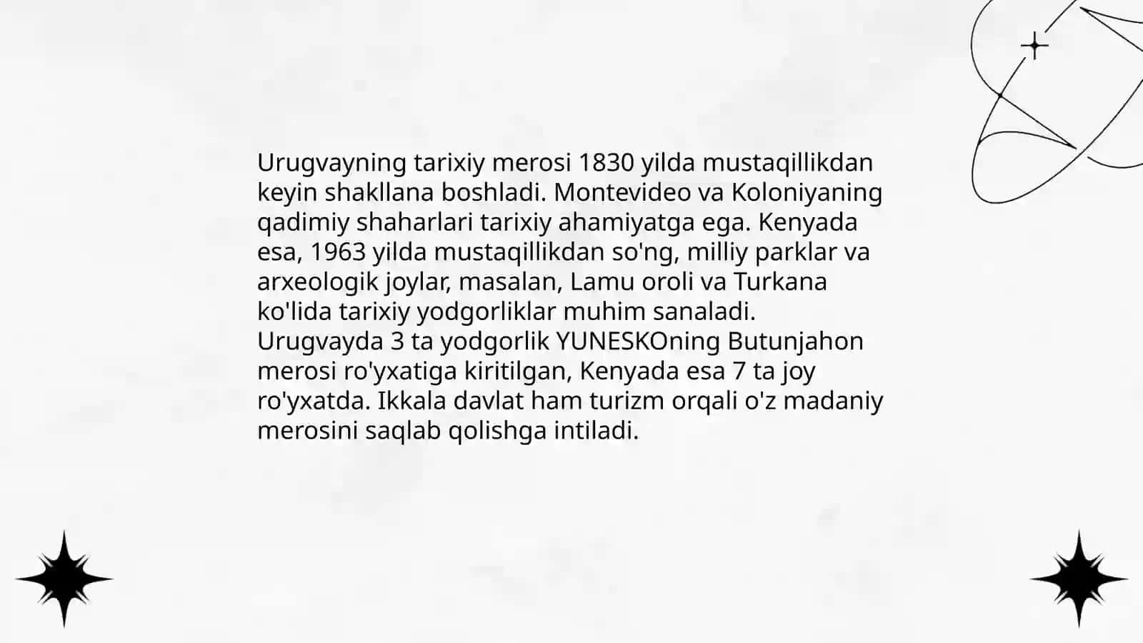 Urugvay va Kenya Davlatlari Haqida 4