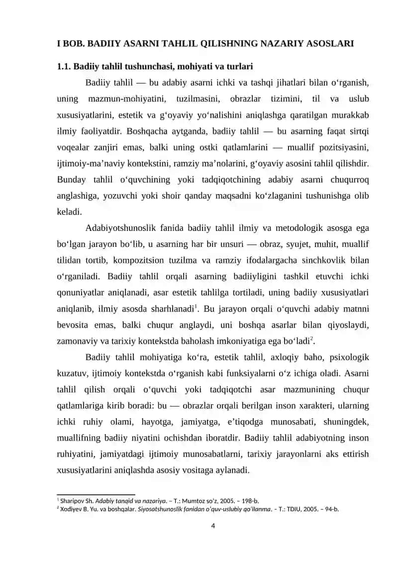 Badiiy asar tahlili 4