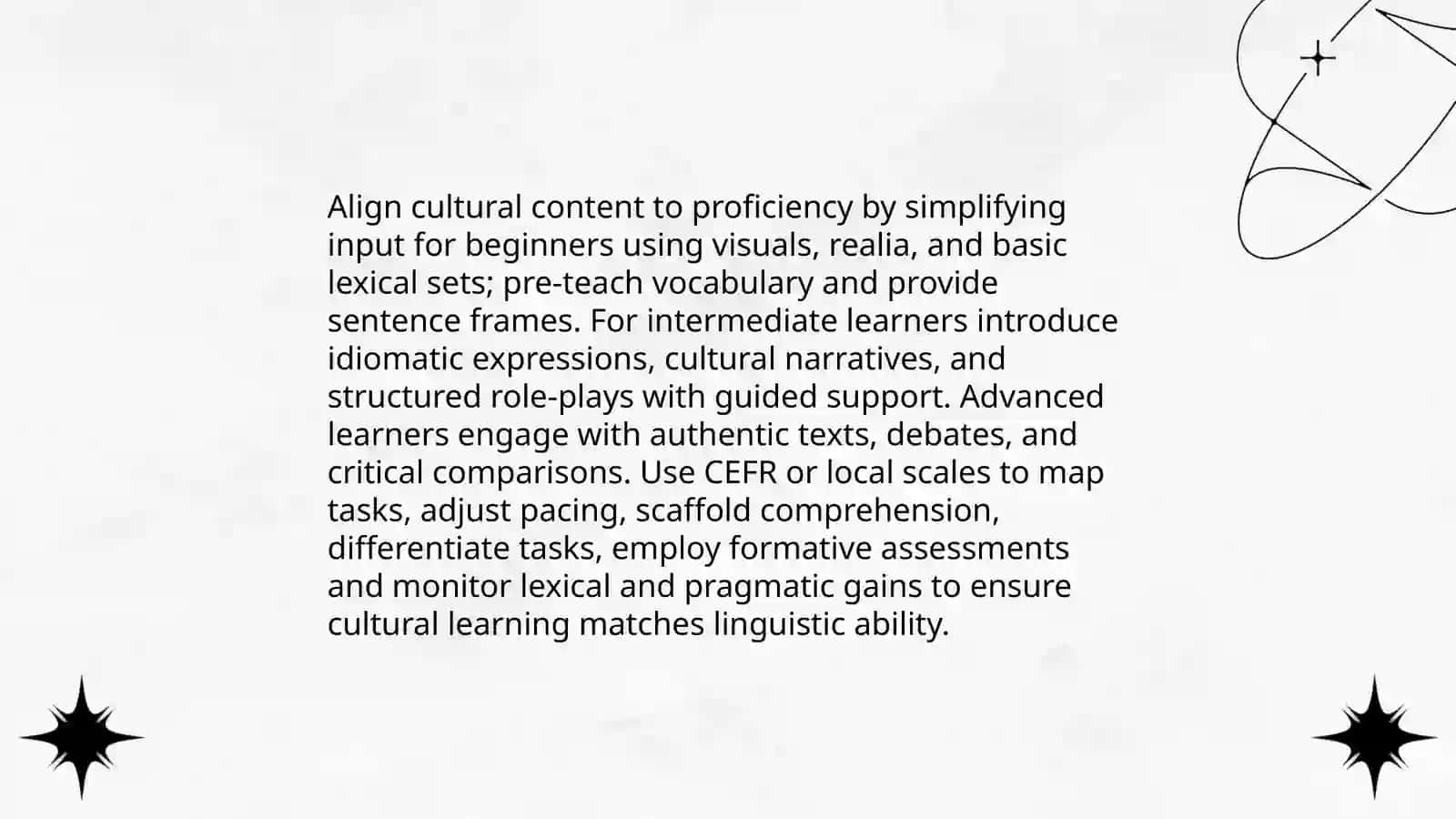 Criteria for Teaching Culture for ESL Students 4