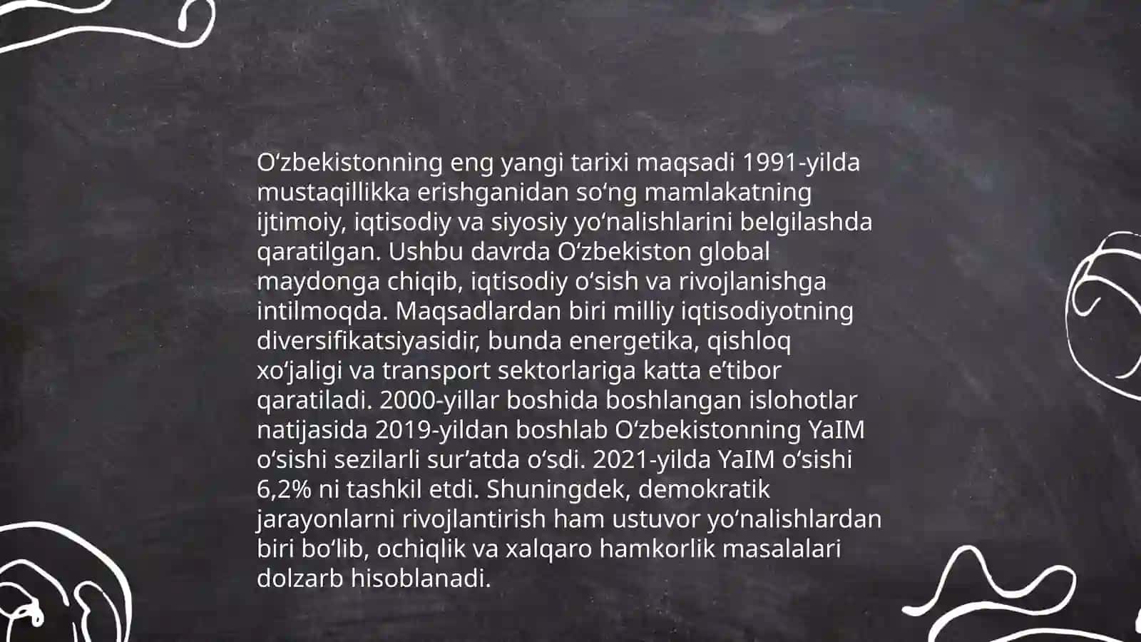 Oʻzbekistonning eng yangi tarixi oʻquv fanining predmeti,maqsadi va vazifalari,nazariy metodologik tamoyillari 4