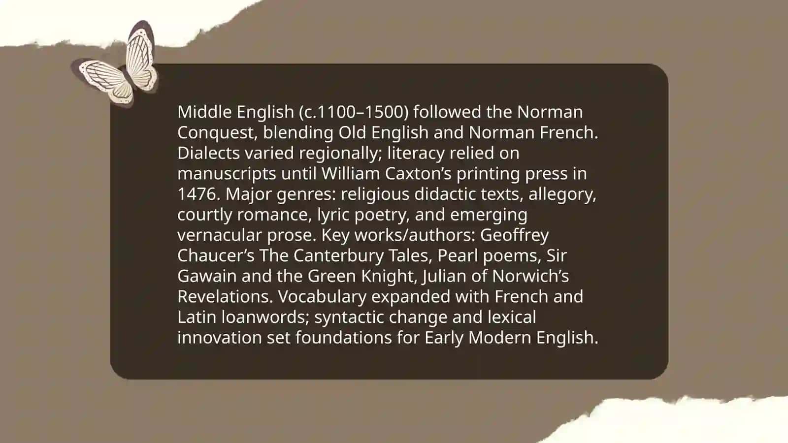 Major periods of English literatura 4