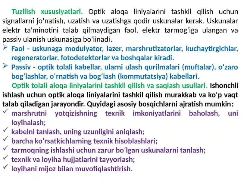 Tolali Optik Aloqa Tizimlari 4