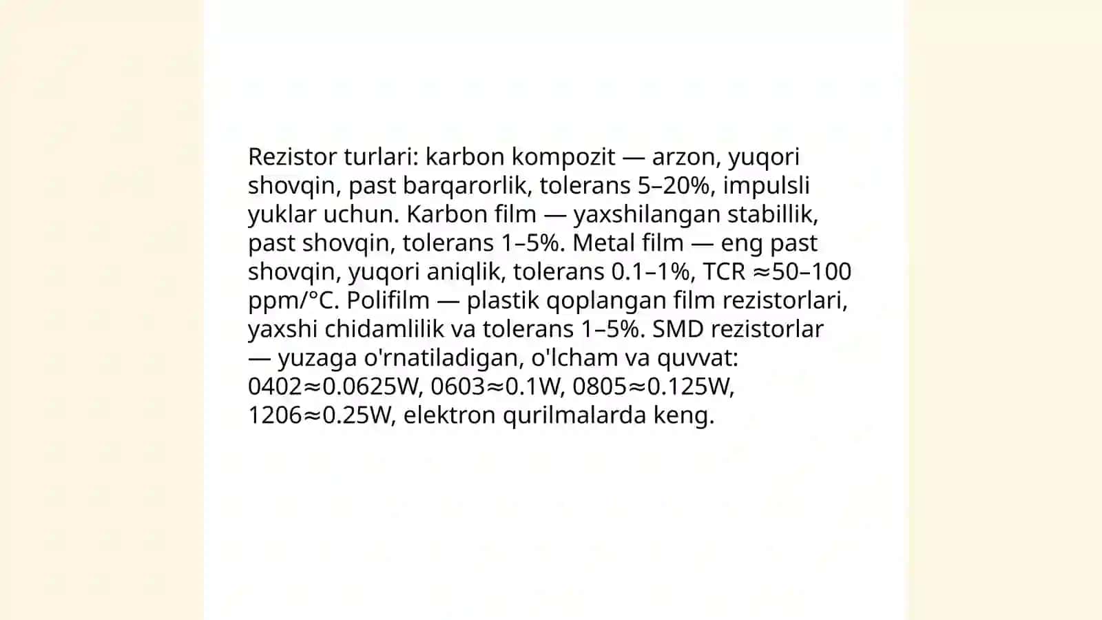 Elektr zanjirining asosiy elementlari 4