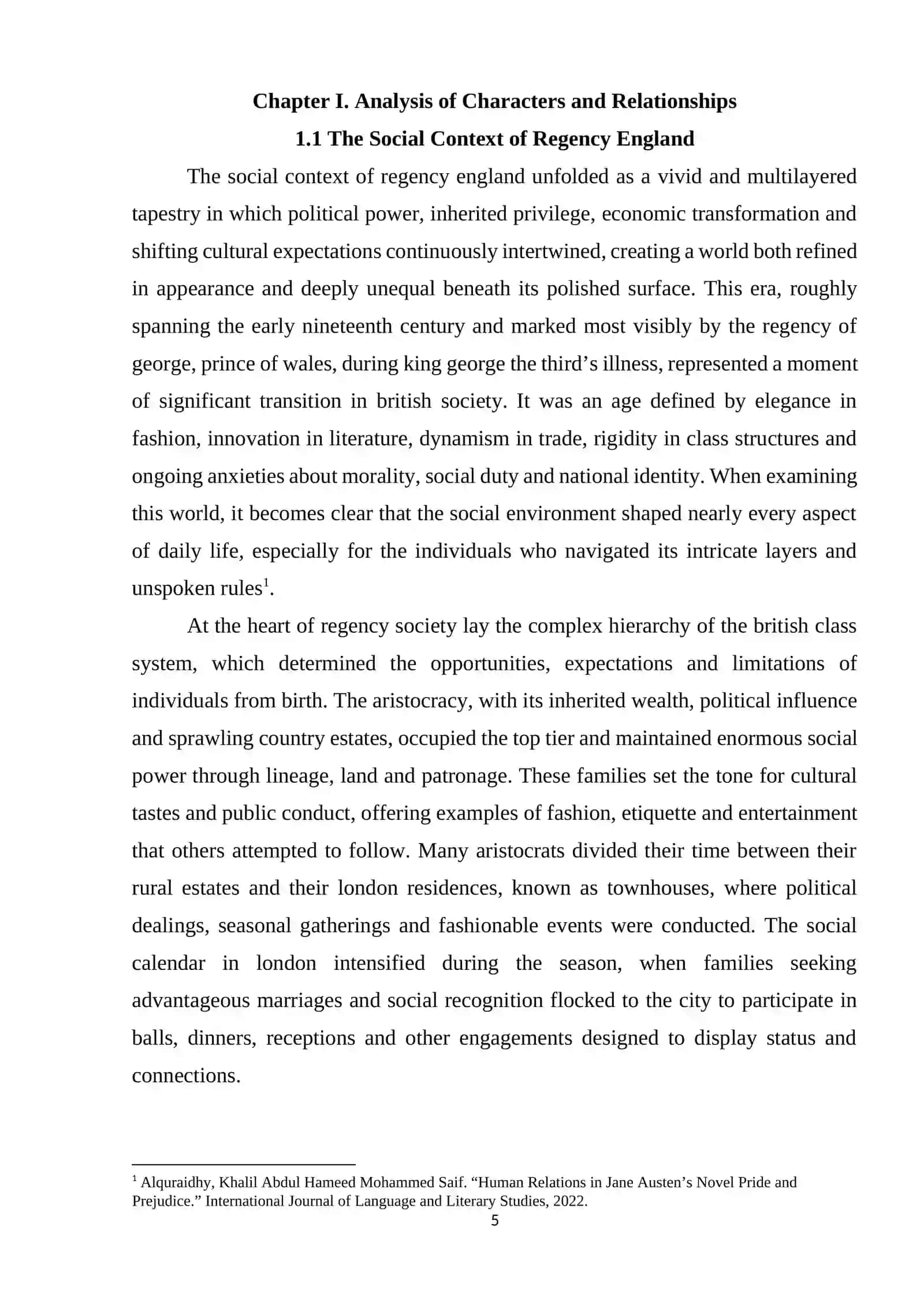Pride and Prejudice Literary Analysis 4
