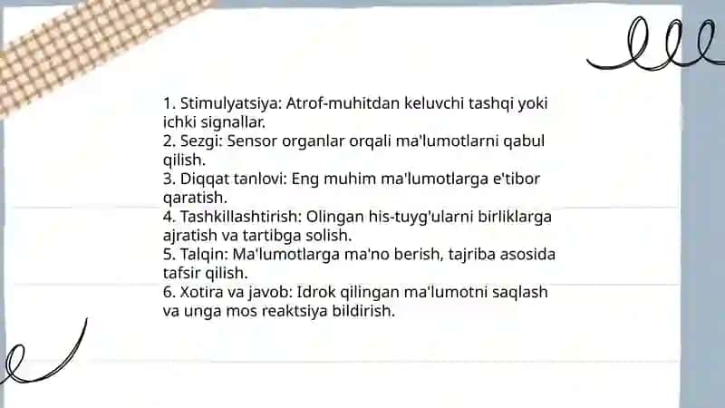 Idrok haqida tushuncha 4