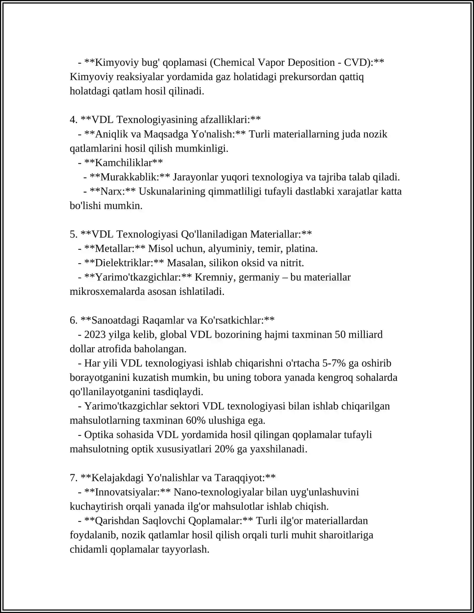 VDL" TEXNOLOGIYASI 4