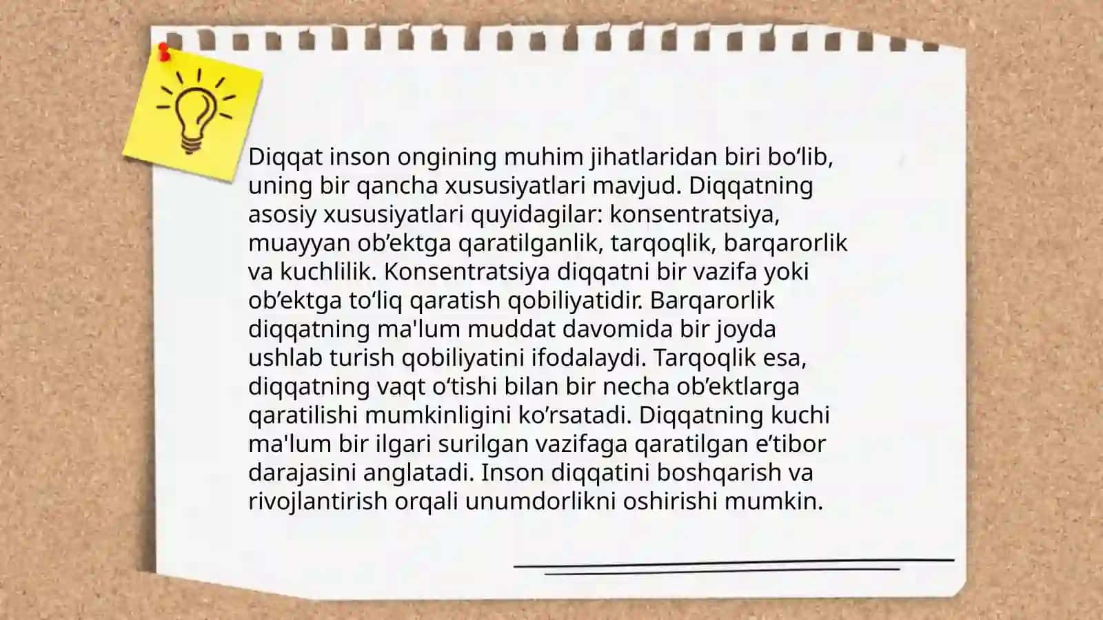 Diqqatning psixologig jarayoni 4