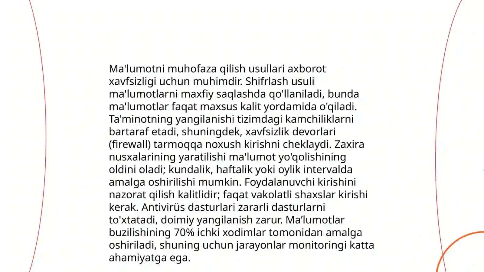 Axborot xavfsizligi tushunchasi 4