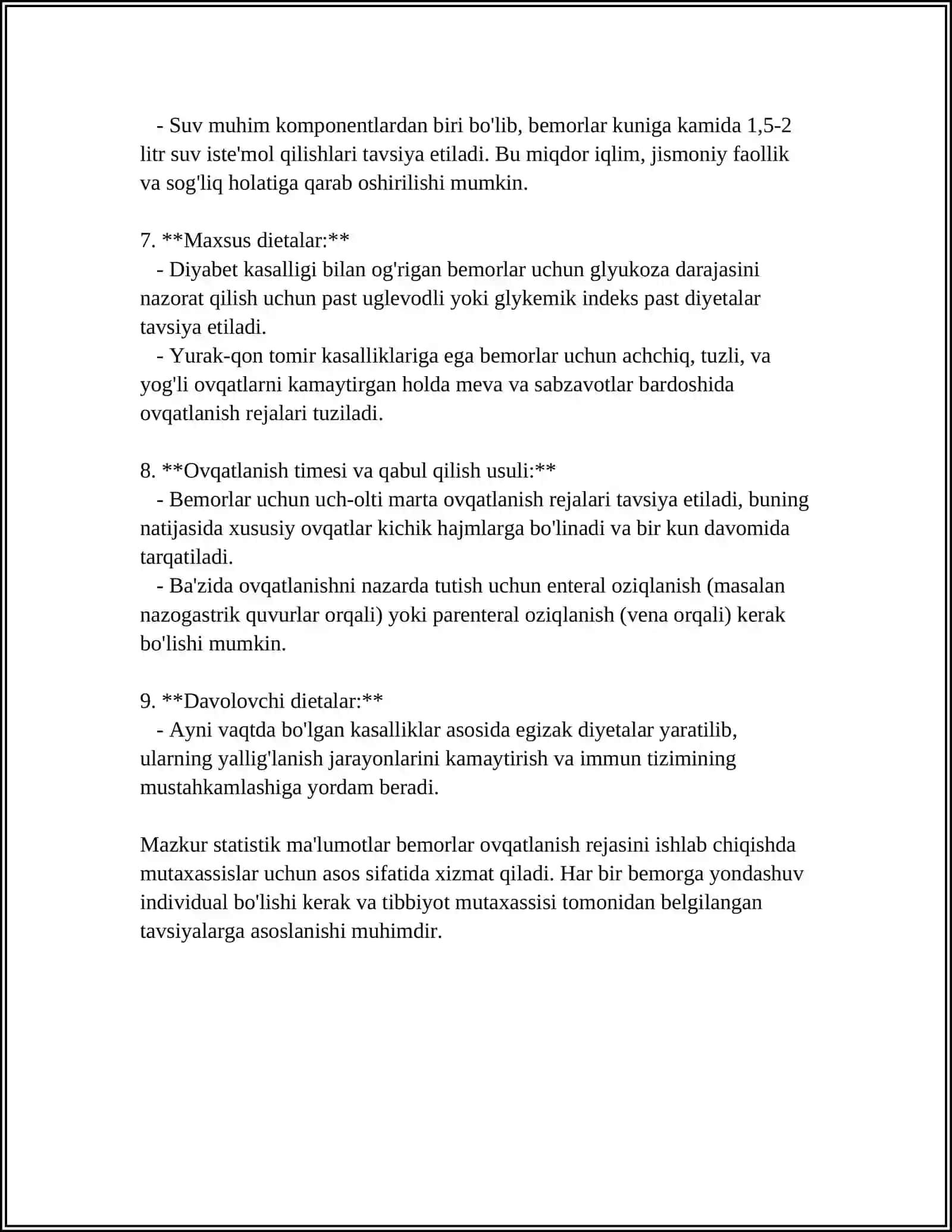BEMORLARNI OVQATLANISHINI TASHKIL ETISH VA OVQATLANTIRISH SIFATINI GIGIYENIK NAZORATI 4