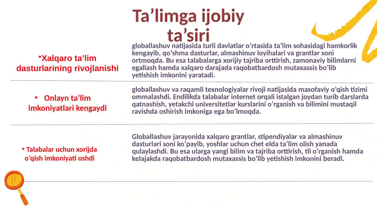 Globallashuvning ta'lim sohasidagi ta'siri 4