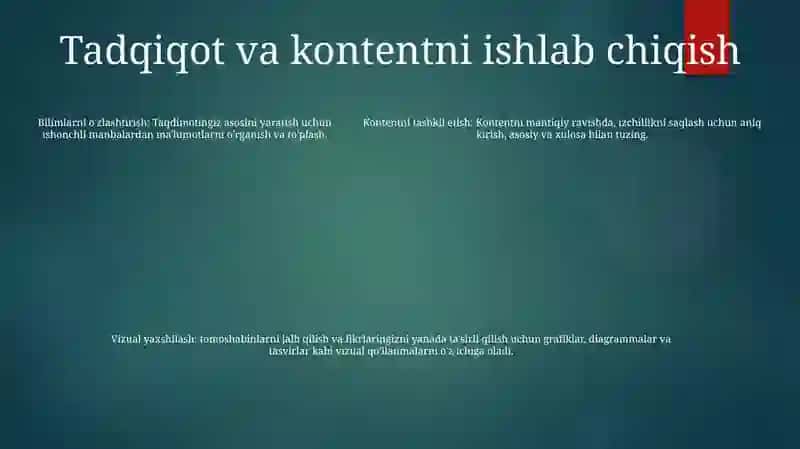 Taqdimot Tayyorlash 4