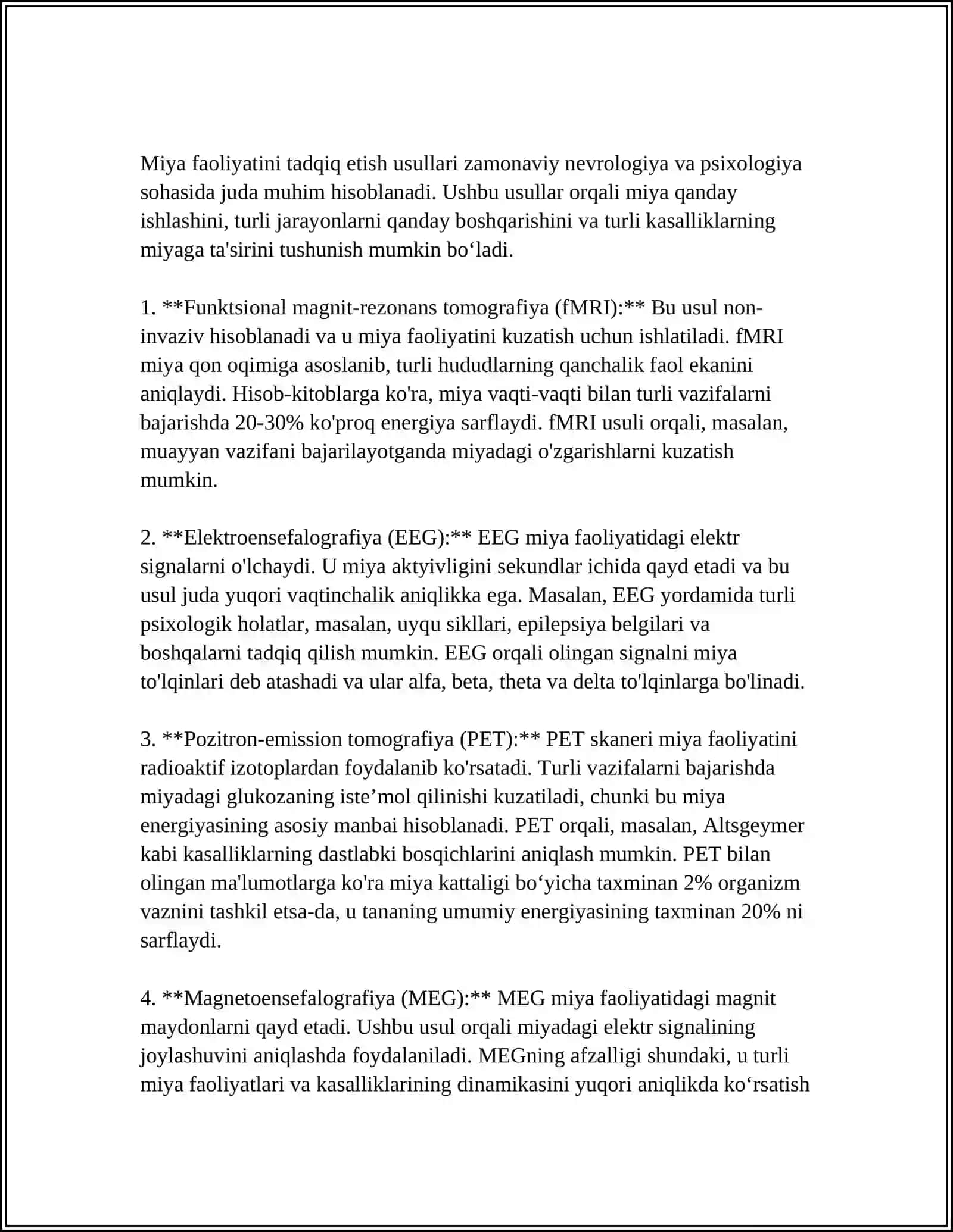 EKSPERIMENTAL PSIXOLOGIYANING HOZIRGI DAVRDAGI HOLATI 4