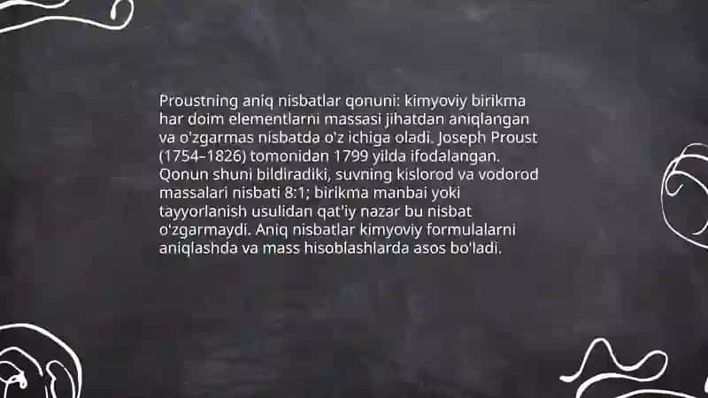 19asr kimyosi Miqdoriy qonunlar davri 4