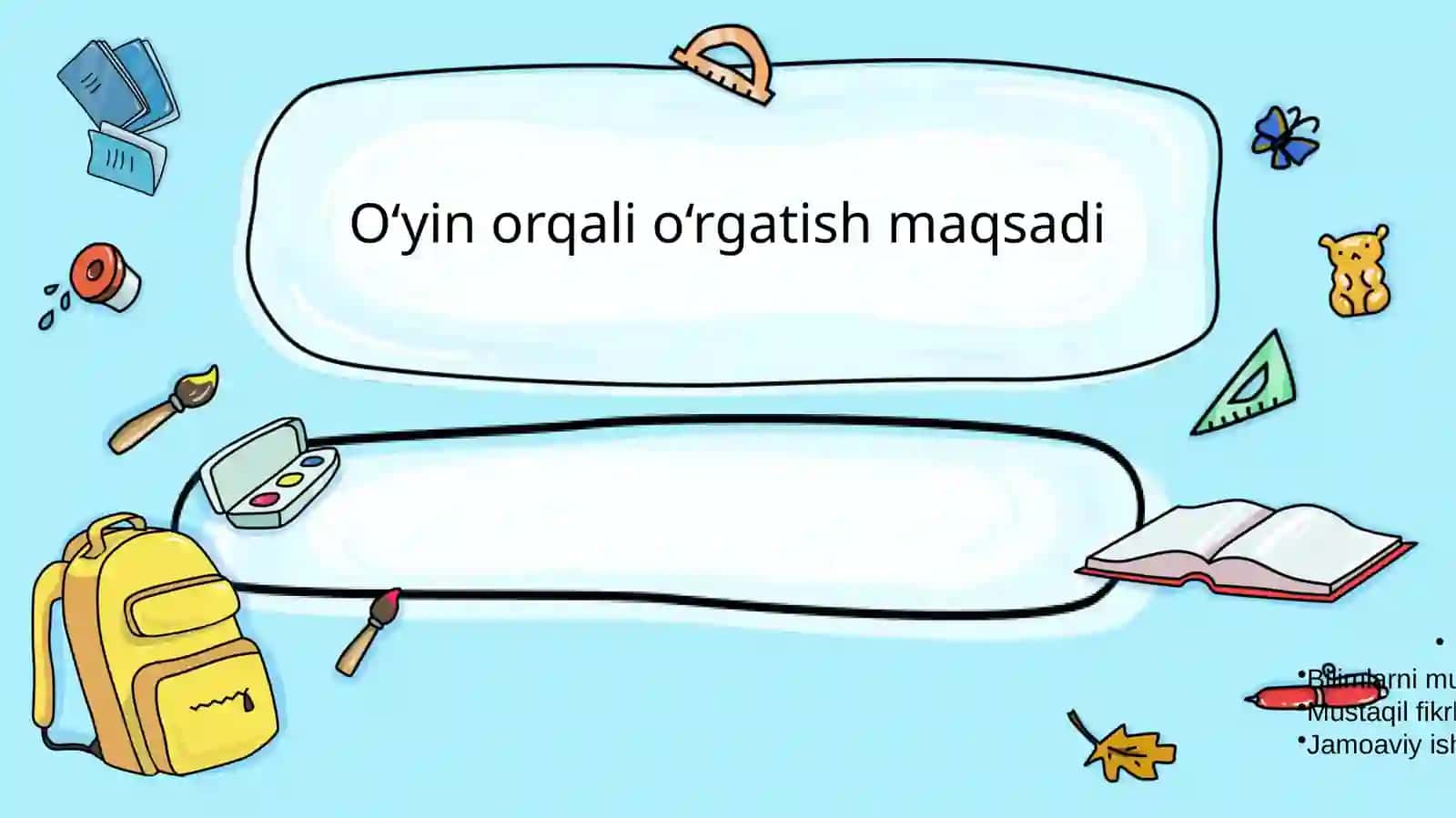 O‘yinorqalio‘rgatish usullari 4