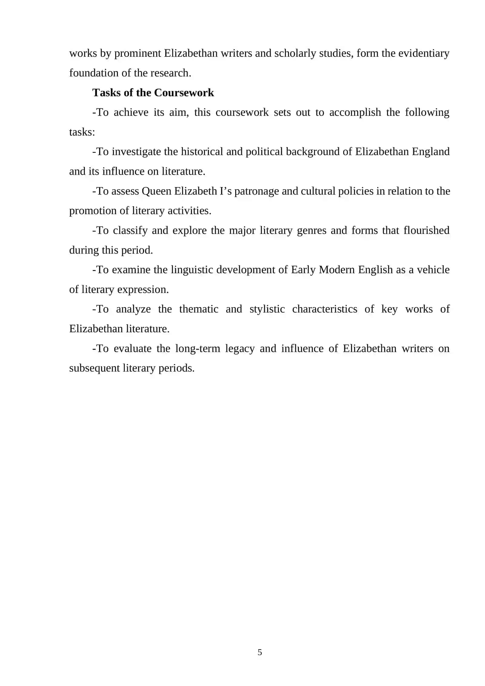 DEVELOPMENT OF ENGLISH LITERATURE UNDER THE REIGN OF ELIZABETH I 4
