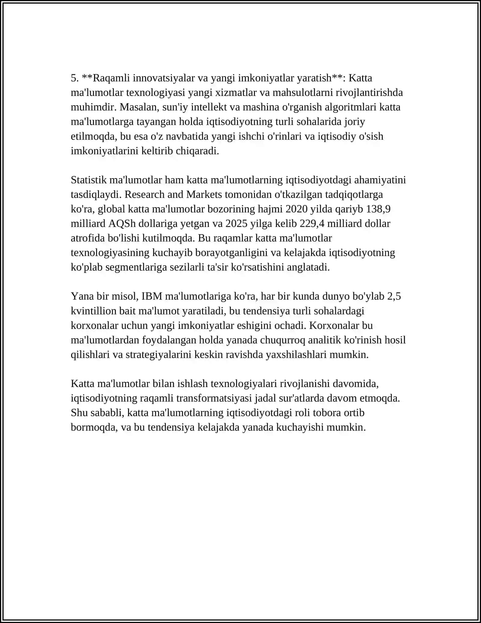 IQTISODIYOTDA BIG DATA TEXNOLOGIYALARINING QO LLANILISHI 4