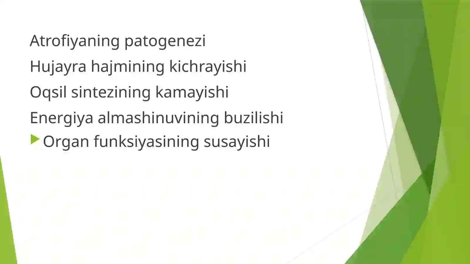 Atrofiya va uning turlari 4
