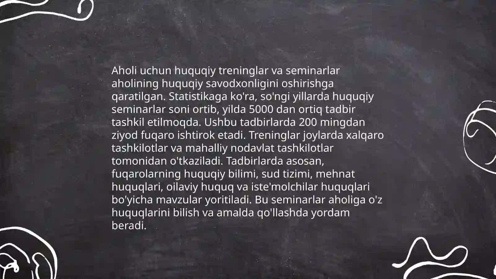 Huquqiy savodxonlikni oshirish dasturlari 4