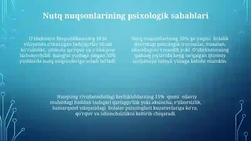 Nutq buzlish sabablari 4