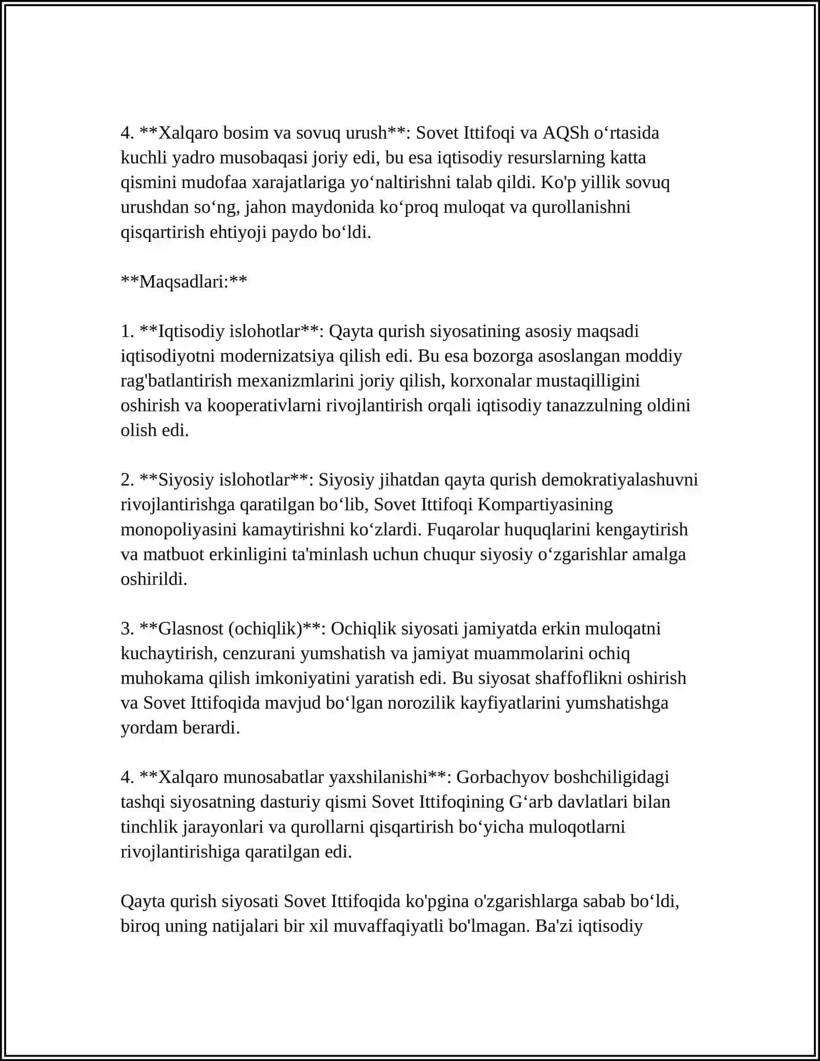 QAYTA QURISH SIYOSATI VA UNING NATIJALARI 4