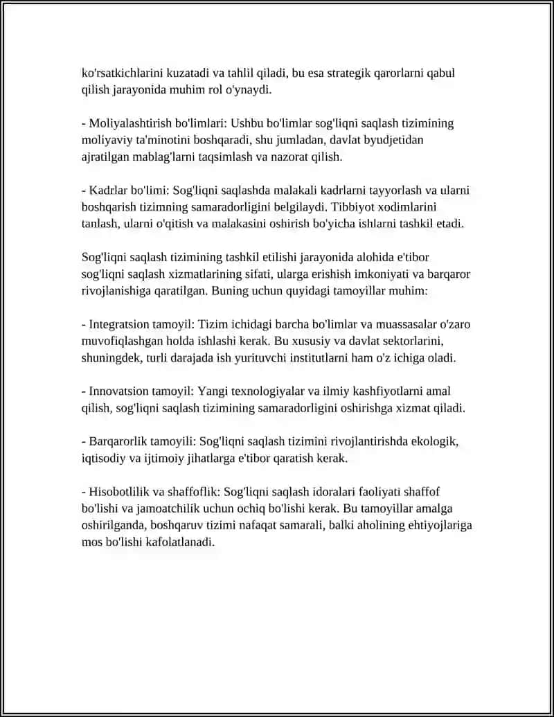 SOG'LIQNI SAQLASH TIZIMINI BOSHQARISH 4