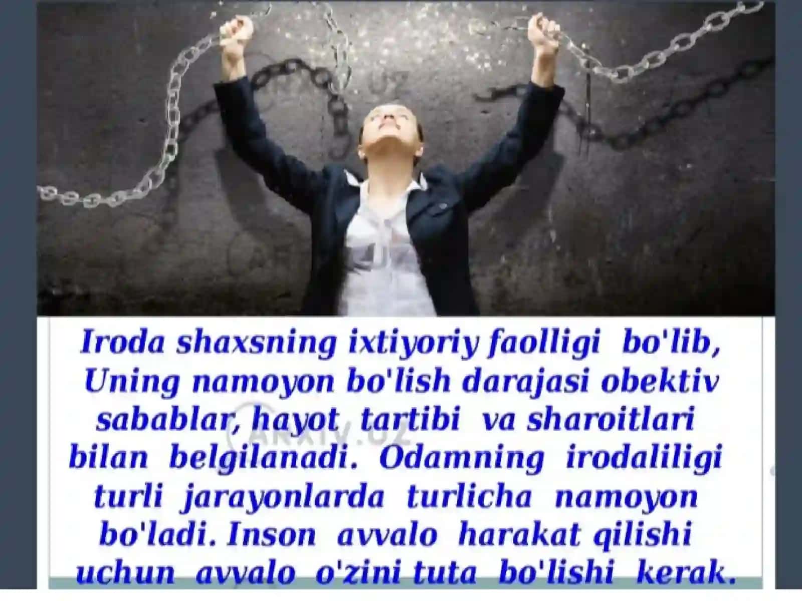 Iroda-shaxs xususiyati sifatida 4
