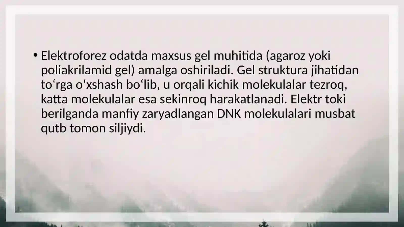 Elektroforez usulining Genomika fanida qo'llanilishi 4